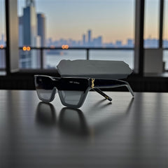 Lunettes de Soleil Femme – Saint Laurent Square Black & Gold