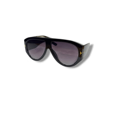 Lunettes Femme Oversize UV400 – Noir Dégradé Prestige