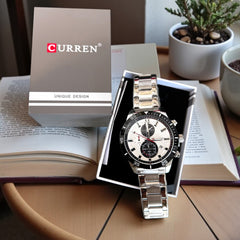 Montre Chrono Homme – Argent