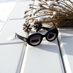 Monture noire & logo doré 🖤