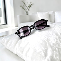 Lunettes Homme Retro Violet Noir