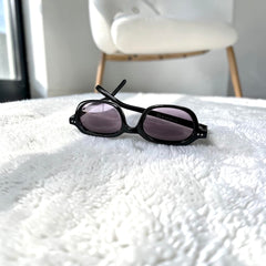 Lunettes Homme Retro Violet Noir