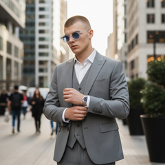 Monture transparente & verres bleus dégradés