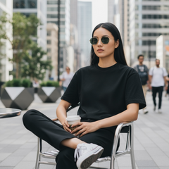 Ray-Ban RB3556N 001 – Lunettes de soleil Octogonales Gold & G-15