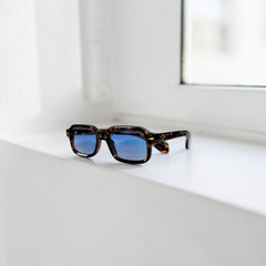 Lunettes écaille bleu