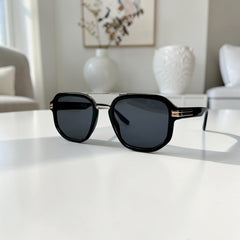 Lunette Homme Square Noir Classique – Collection 2026