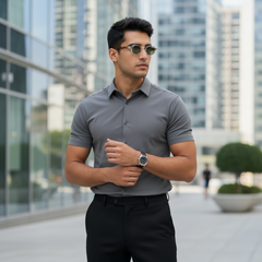 Monture transparente & branches écaille, verres verts dégradés