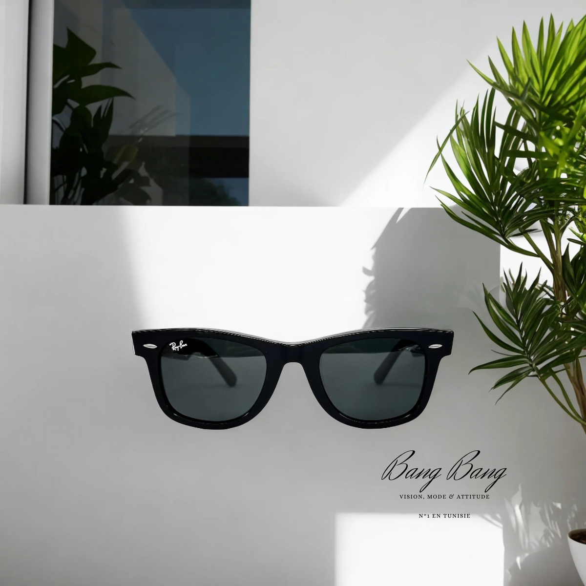 Ray-Ban Wayfarer RB2140 – L’icône intemporelle en noir