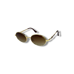 Lunettes de Soleil Femme Oval – Golden Amber Glow