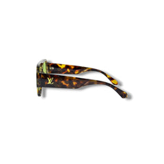 Lunettes de Soleil Unisexe Oversized – Tortoise Olive Green Edition