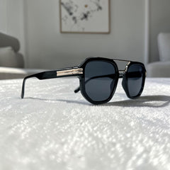 Lunette Homme Square Noir Classique – Collection 2026