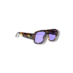 Lunettes de Soleil Femme Oversized – Tortoise Purple Smoke Edition