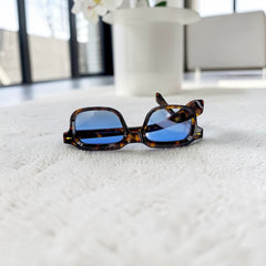 Lunettes écaille bleu
