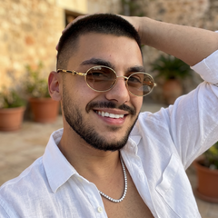 Lunettes de Soleil Homme Oval – Golden Sand Edition
