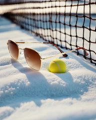 Monture dorée & verres bruns dégradés