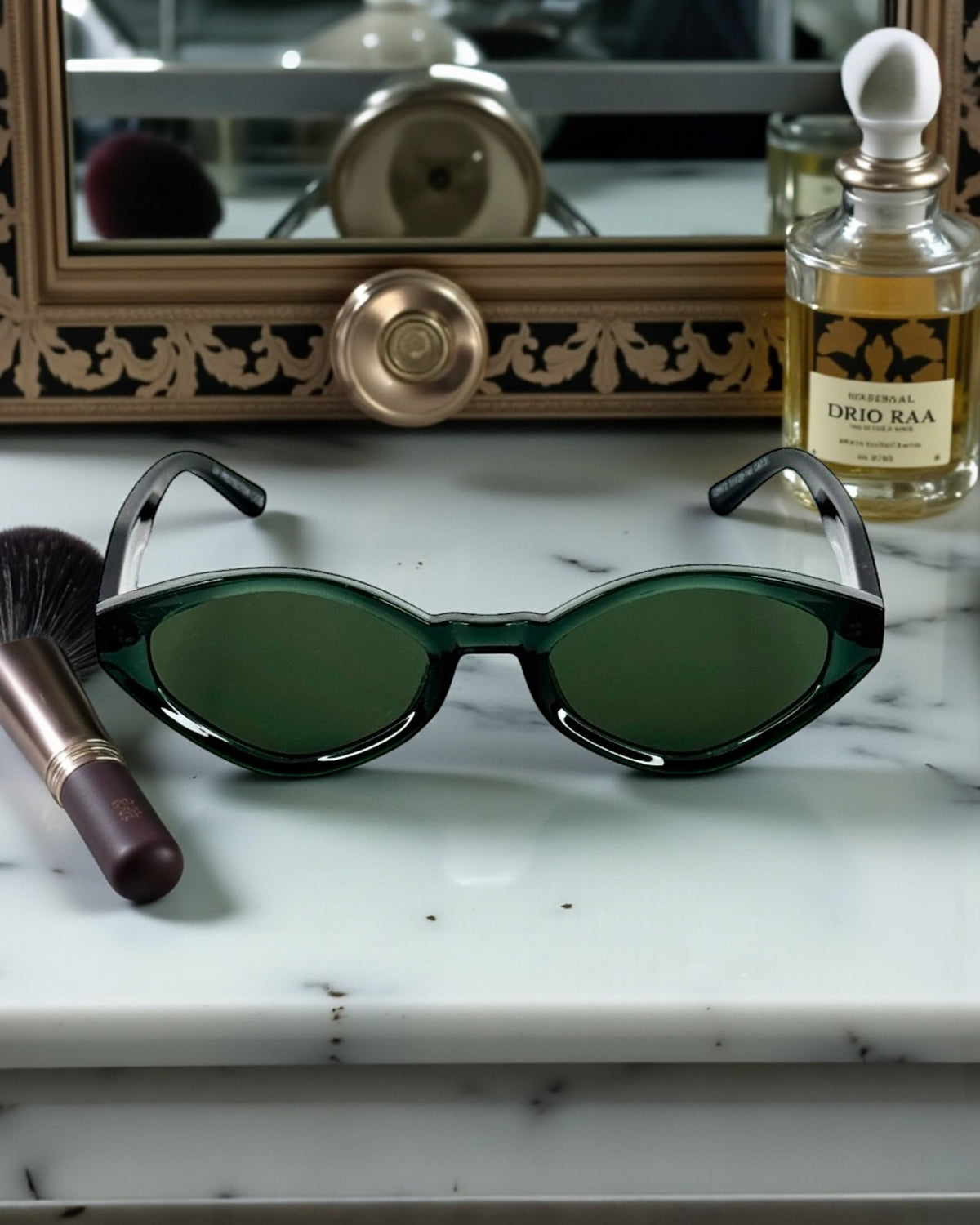 Monture vert émeraude & verres verts 💚