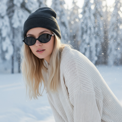 Modèle Cat-Eye Noir