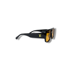 Lunettes de Soleil Femme Oversized – Black Orange Edition