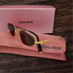 Lunettes de soleil femme – Miu Miu MUAS25 Doré & Marron
