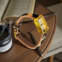 Léopard – Gold Rectangle