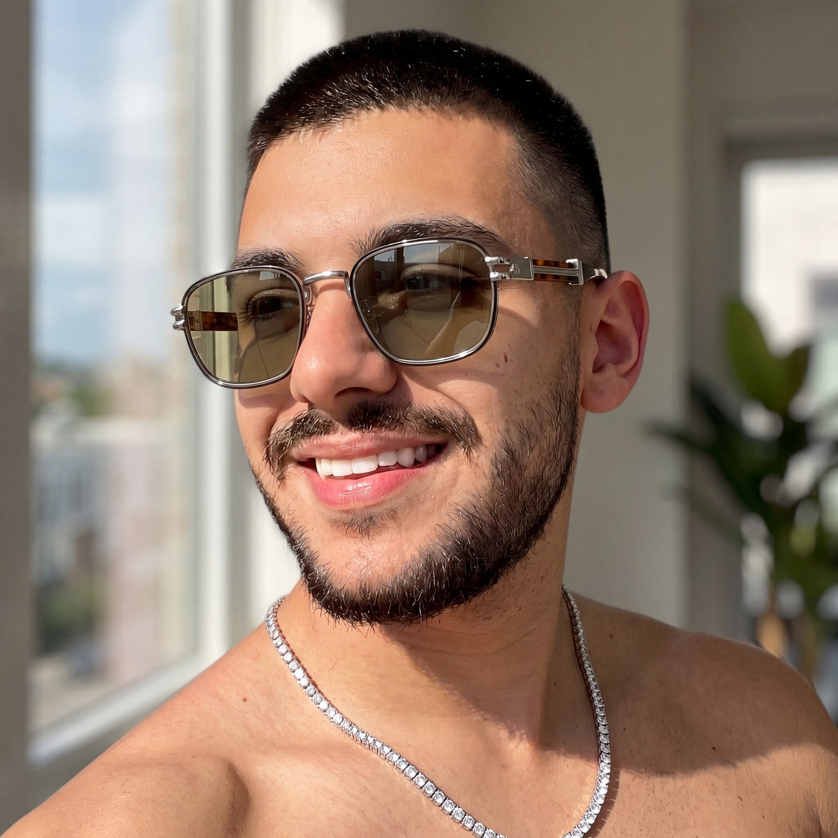 Lunettes Homme UV400 – Coffee Edition