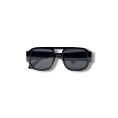 Lunettes de Soleil Homme Oversized – Total Black Edition