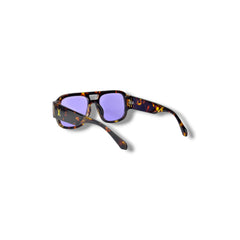 Lunettes de Soleil Unisexe Oversized – Tortoise Purple Smoke Edition