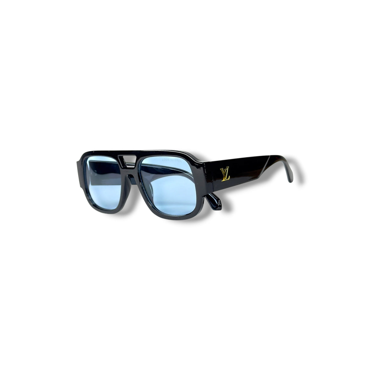 Lunettes de Soleil Unisexe Oversized – Black Ice Blue Edition