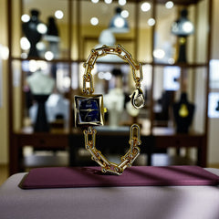 Montre Dorée Femme – Cadran Bleu