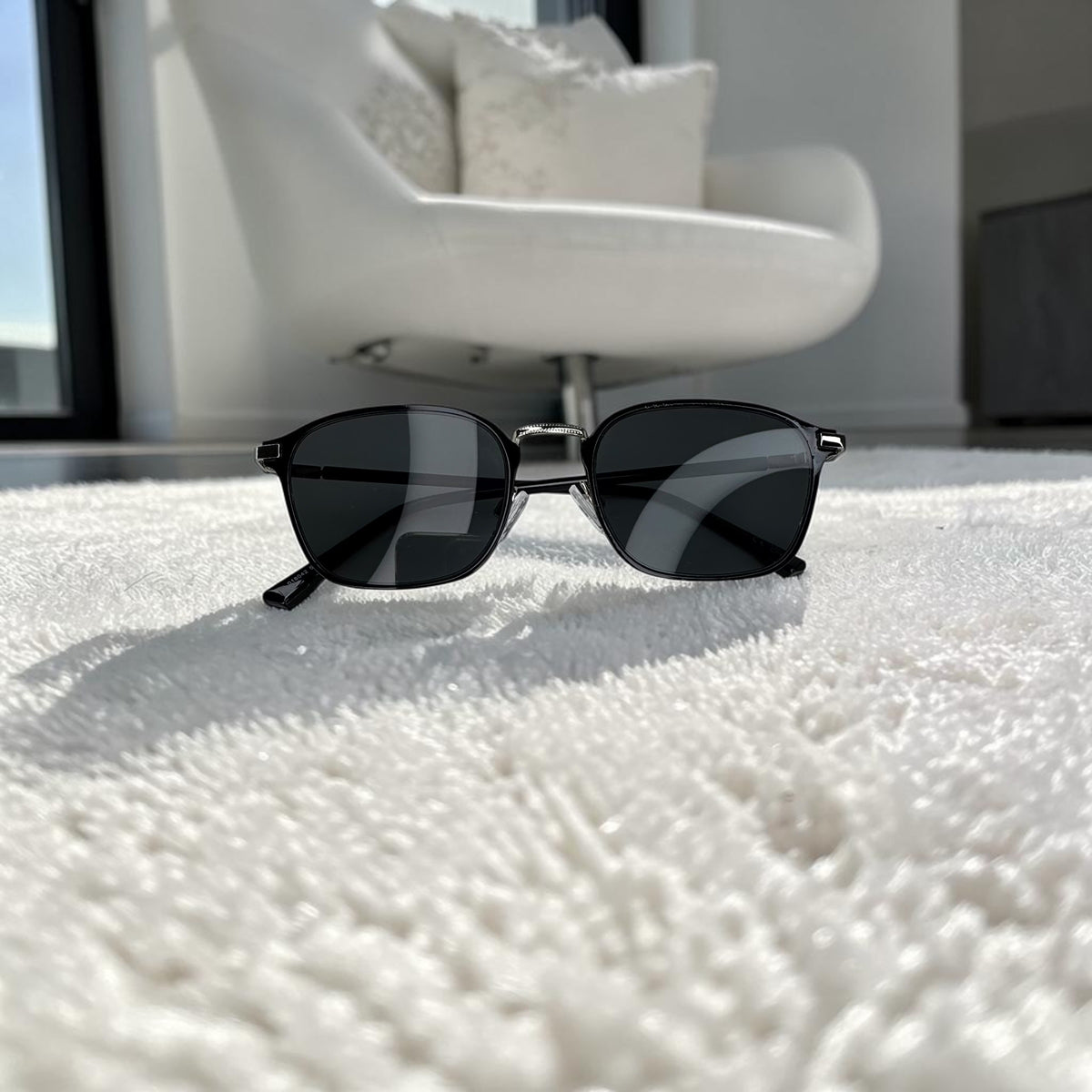 Lunette Homme Prestige Noir & Silver – Collection 2026