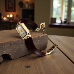 Montre Femme Dorée Classique | Style Élégant