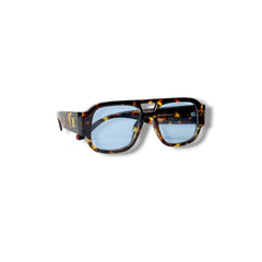 Lunettes de Soleil Femme Oversized – Tortoise Ice Blue Edition