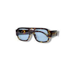 Lunettes de Soleil Homme Oversized – Tortoise Ice Blue Edition