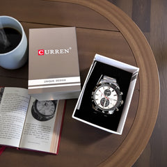 Montre Chrono Homme – Argent
