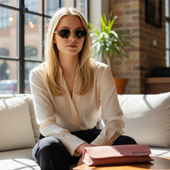 Lunettes de soleil femme – Miu Miu MUAS25 Doré & Noir