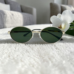 Lunette Femme Retro Green
