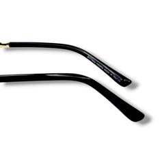 Noir Prestige Gold UV400 – Lunettes Unisexe