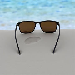 Monture marron foncé & verres bruns