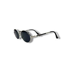 Lunettes de Soleil Unisexe Oval – Black Silver Edition