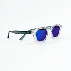 Lunettes de soleil unisexe – Monture épaisse avec verres colorés