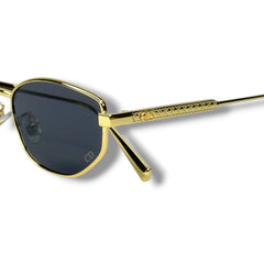 Noir Doré Prestige UV400 – Lunettes Unisexe