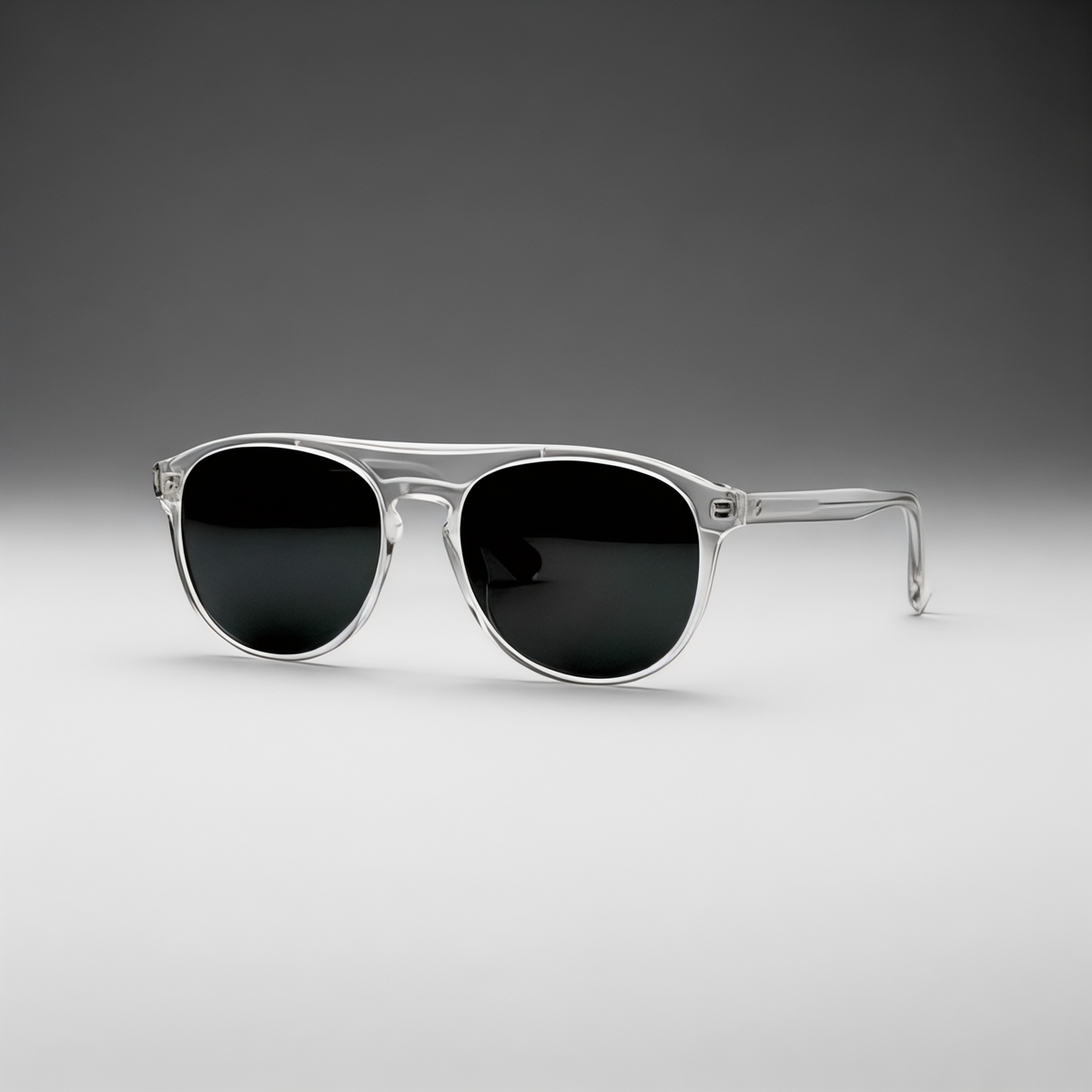 Lunette Homme Aviateur Transparente Noir – UV400
