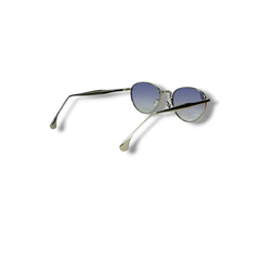 Lunettes Femme Round Cat-Eye – Silver Blue Edition