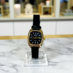 Montre Femme IEKE – Cadran Noir & Boîtier Doré