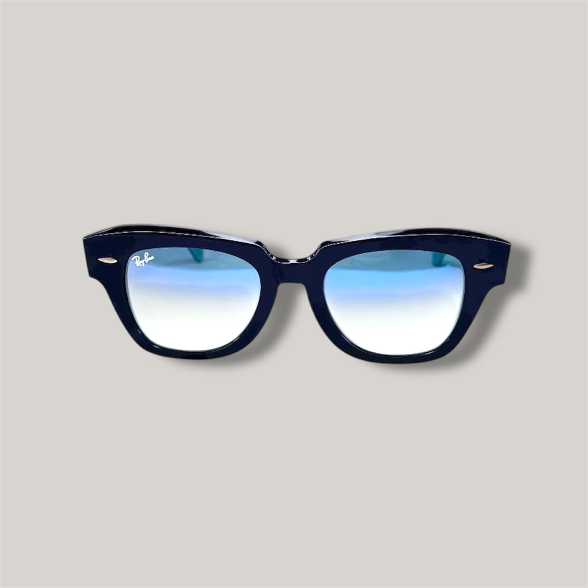 Lunettes de soleil bleues unisexes – Verres dégradés