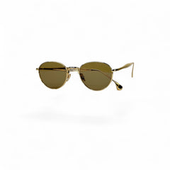 Lunettes de Soleil Unisexe Round-Oval – Brown Gold Edition