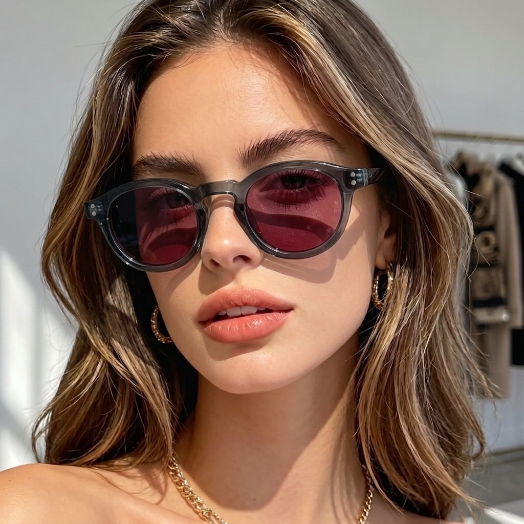 Crimson Bloom UV400 – Lunettes Femme
