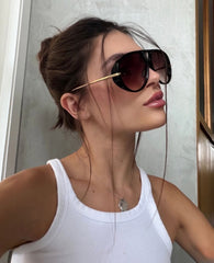 Ombre Noire – Lunettes Femme Oversize UV400