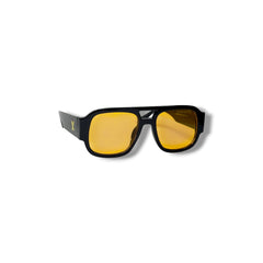 Lunettes de Soleil Femme Oversized – Black Orange Edition