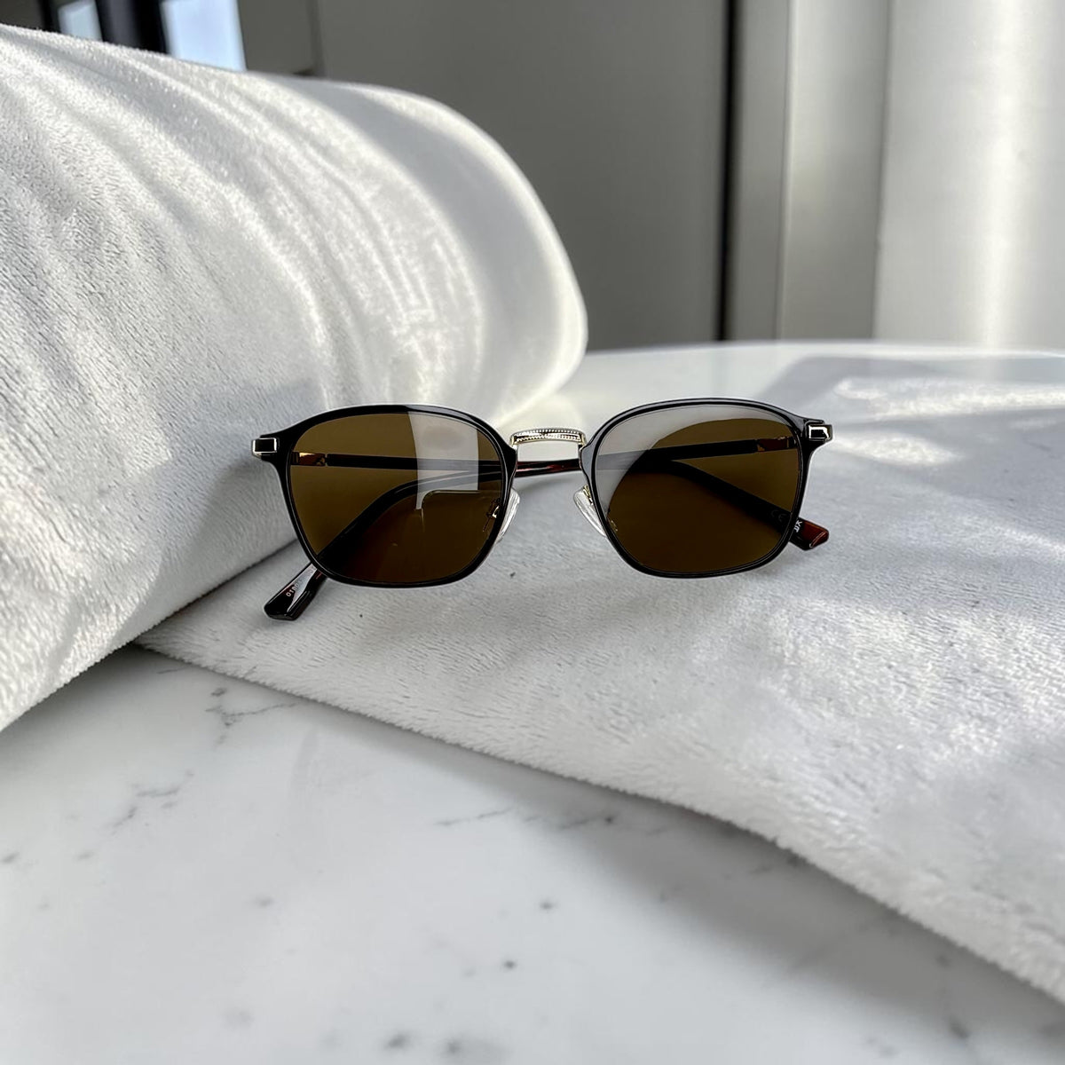Lunettes Unisexe Marron – Style Rectangulaire